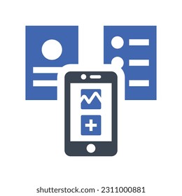 Mobile app design icon, Vector Graphics