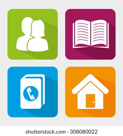 Mobile app design, vector illustration eps 10.