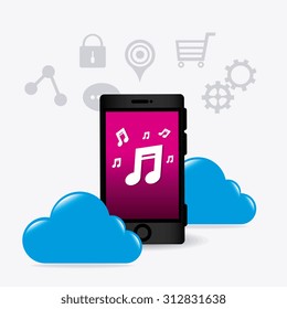 Mobile app design, vector illustration eps 10.