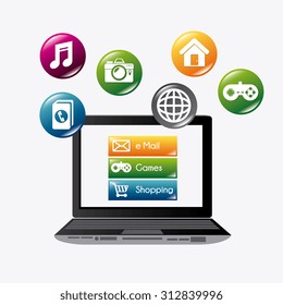 Mobile app design, vector illustration eps 10.