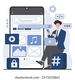 mobile app development concept services, offering innovative 