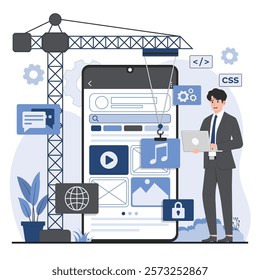 mobile app development concept services, offering innovative 