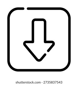 Mobile app icon indicating a download feature for files or content.