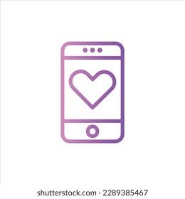 Mobile App Symbol mit isoliertem Vektorgrafik und transparentem Hintergrund