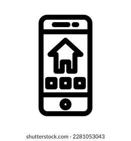 icono de aplicación móvil o logotipo símbolo de signo aislado ilustración vectorial - iconos vectoriales de estilo negro de alta calidad
