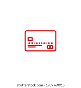 mobile app icon online contactless payment by credit debit card via the bank terminal banner isolated on white. outline payment method symbol. Quality element Acquiring payment with editable Stroke
