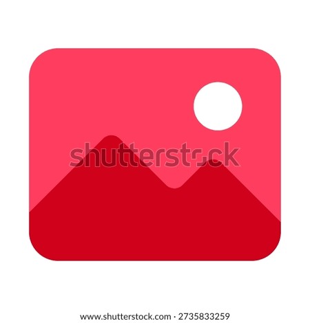 Mobile app icon representing a gallery feature for viewing images.