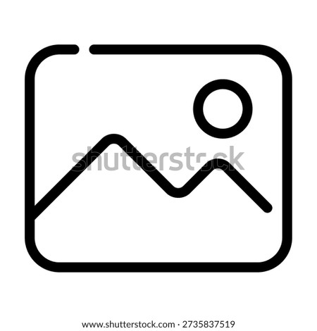 Mobile app icon representing a gallery feature for viewing images.
