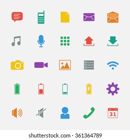 Mobile App icon set 5