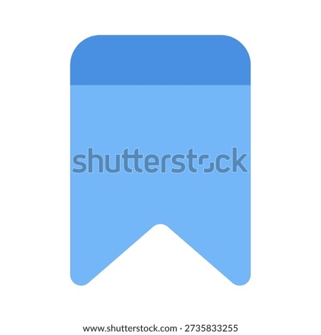 Mobile app icon symbolizing a bookmark feature for saving content.