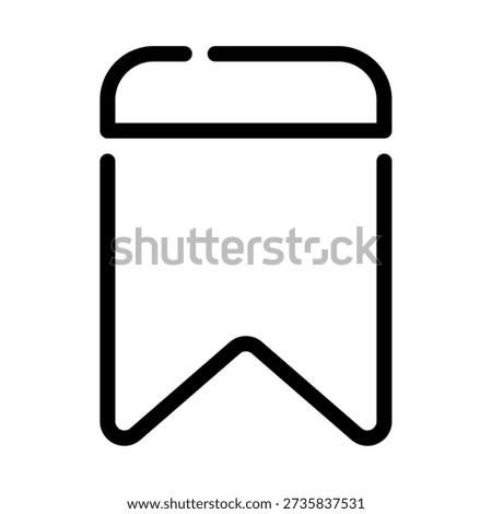 Mobile app icon symbolizing a bookmark feature for saving content.