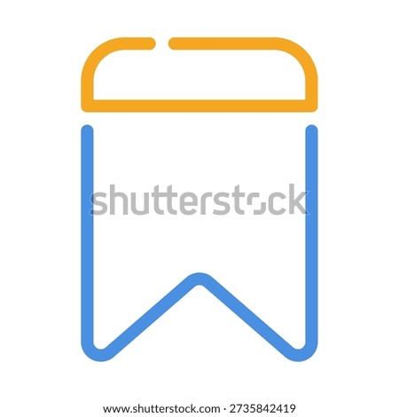 Mobile app icon symbolizing a bookmark feature for saving content.
