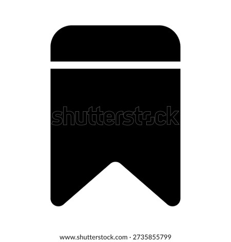 Mobile app icon symbolizing a bookmark feature for saving content.