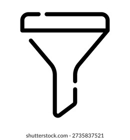 Mobile app icon symbolizing a filter feature for sorting content.