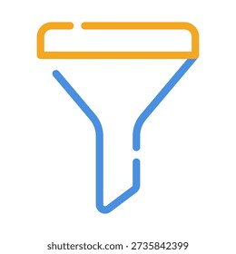 Mobile app icon symbolizing a filter feature for sorting content.