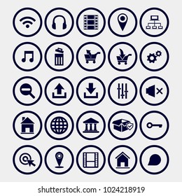 mobile app icons set 
