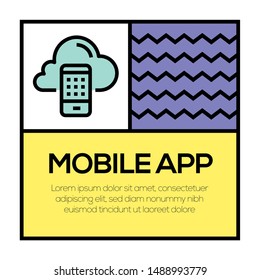 MOBILE APP AND ILLUSTRATION ICON CONCEPT