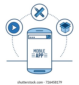 Mobile app infographic