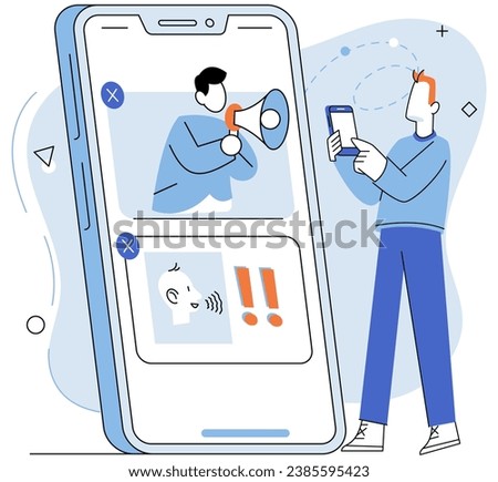 Mobile app marketing vector illustration. Capitalization strategies play vital role in maximizing returns in mobile app industry The mobile app marketing metaphor likens app promotion to digital