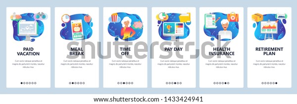 Mobile App Onboarding Screens Pay Day Stock Image Download Now