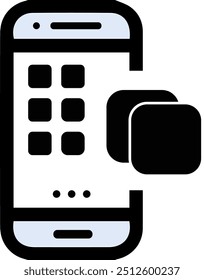 Handy-App auf dem Handy-Symbol - Handy-Symbol