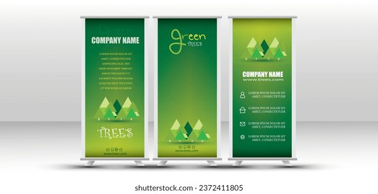 Mobile App Promotion Roll-up Banner Design, roll-up banner template design Business roll-up set. standee design. banner template abstract purple green blue vector, flyer, presentation, leaflet, j-flag