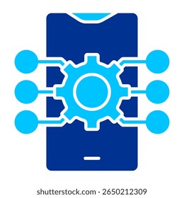 Mobile App Simple Icon Vector Illustration Concept