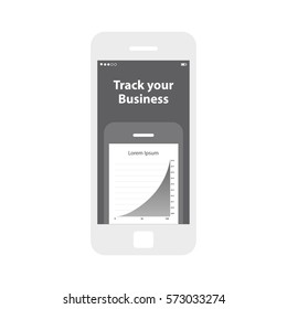 Mobile app single screen ui kit. Your business screen.