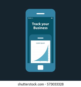 Mobile app single screen ui kit. Your business screen.