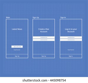 Mobile App Sketch Blueprint
