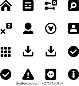 Iconos de interfaz de usuario del sistema de App móvil