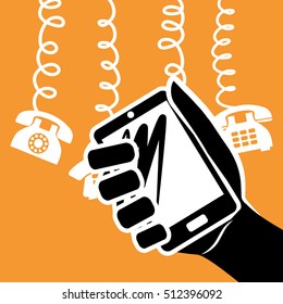 Mobile app technology icon vector illustration graphic design