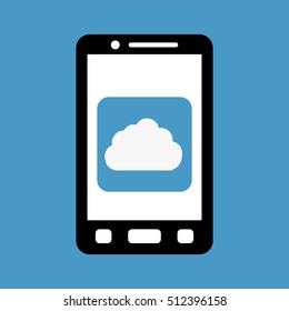 Mobile app technology icon vector illustration graphic design