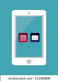 Mobile app technology icon vector illustration graphic design