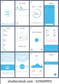 Mobile App UI Kit Collection