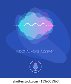 Mobile App UI Personal Voice Assistant Concept