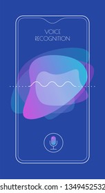 Mobile App UI Personal Voice Assistant Concept