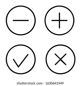 mobile app, user interface design elements icons- vector. 