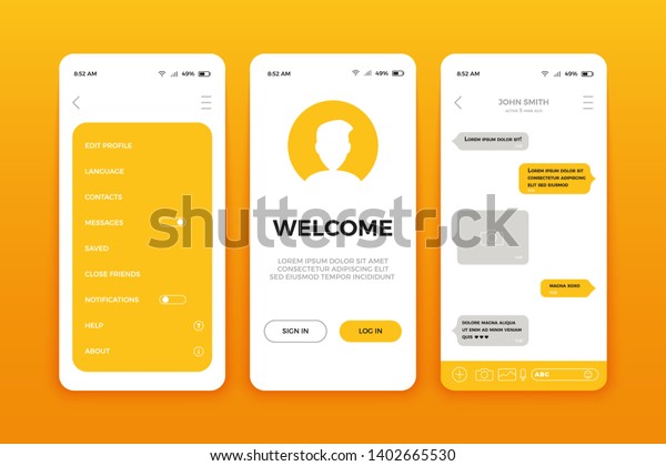 Mobile App User Interface Screen Design Stock Image Download Now - modern sgui make raprobuxaccounts