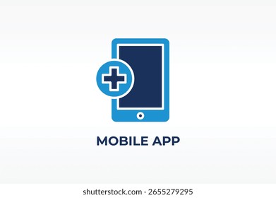 MOBILE APP vetor, ícone ou logotipo sinal símbolo isolado ilustração