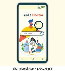 Mobile app and website concept design for medical help resources. Online doctor instant help approach. Healthcare business solution.