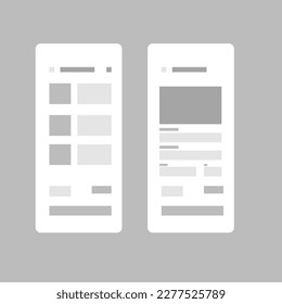 Diseño de vectores de formularios de verificación de tarjeta de crédito de aplicación móvil Wireframe