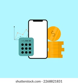 Aplicación móvil para banca. Cartera móvil. transacciones bancarias.