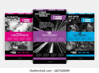 Mobile application design with abstract technology concept 