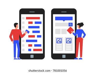 Mobile application development. Programming and UI/UX design