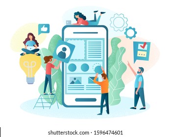 The mobile application development team creates the mobile application interface, design, configuration and optimization of the app