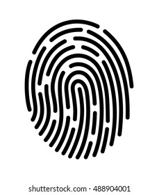 Mobile application for fingerprint recognition. Vector illustration Eps10 file.