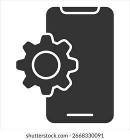 Vektorgrafik des Symbols für mobile Anwendungssymbole