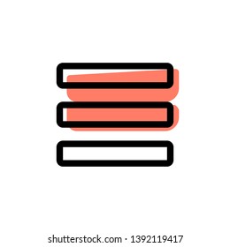 Mobile application hamburger menu setting interface