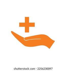 mobile application helping hand symbol